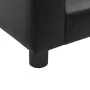Plush and black synthetic leather dog sofa 60x43x30 cm by vidaXL, Beds for dogs - Ref: Foro24-170960, Price: 73,42 €, Discoun...