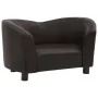 Dog sofa brown synthetic leather 67x41x39 cm by vidaXL, Beds for dogs - Ref: Foro24-170947, Price: 77,65 €, Discount: %