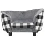 Hundesofa aus grauem Plüsch 68x38x38 cm von vidaXL, Betten für Hunde - Ref: Foro24-170963, Preis: 86,12 €, Rabatt: %