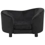 Schwarzes Hundesofa aus Plüsch, 69 x 49 x 40 cm von vidaXL, Betten für Hunde - Ref: Foro24-171021, Preis: 122,50 €, Rabatt: %