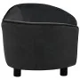 Black plush dog sofa 69x49x40 cm by vidaXL, Beds for dogs - Ref: Foro24-171021, Price: 122,50 €, Discount: %