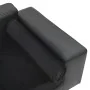 Dark gray plush and synthetic leather dog sofa 81x43x31cm by vidaXL, Beds for dogs - Ref: Foro24-171044, Price: 95,48 €, Disc...