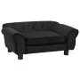 Black plush dog sofa 72x45x30 cm by vidaXL, Beds for dogs - Ref: Foro24-171038, Price: 89,26 €, Discount: %