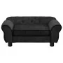Black plush dog sofa 72x45x30 cm by vidaXL, Beds for dogs - Ref: Foro24-171038, Price: 89,26 €, Discount: %