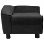 Black plush dog sofa 72x45x30 cm by vidaXL, Beds for dogs - Ref: Foro24-171038, Price: 89,26 €, Discount: %