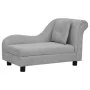 Sofá para perros con almohada gris felpa 83x44x44 cm de vidaXL, Camas para perros - Ref: Foro24-171100, Precio: 137,86 €, Des...