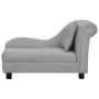 Sofá para perros con almohada gris felpa 83x44x44 cm de vidaXL, Camas para perros - Ref: Foro24-171100, Precio: 137,86 €, Des...