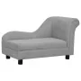 Sofá para perros con almohada gris felpa 83x44x44 cm de vidaXL, Camas para perros - Ref: Foro24-171100, Precio: 137,86 €, Des...