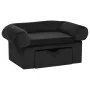 Dog sofa with black plush drawer 75x50x38 cm by vidaXL, Beds for dogs - Ref: Foro24-171078, Price: 109,77 €, Discount: %
