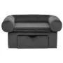 Sofá para perros con cajón felpa gris oscuro 75x50x38 cm de vidaXL, Camas para perros - Ref: Foro24-171079, Precio: 102,93 €,...