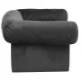 Sofá para perros con cajón felpa gris oscuro 75x50x38 cm de vidaXL, Camas para perros - Ref: Foro24-171079, Precio: 102,93 €,...