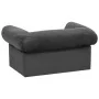 Sofá para perros con cajón felpa gris oscuro 75x50x38 cm de vidaXL, Camas para perros - Ref: Foro24-171079, Precio: 102,93 €,...