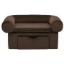 Dog sofa with brown plush drawer 75x50x38 cm by vidaXL, Beds for dogs - Ref: Foro24-171077, Price: 110,38 €, Discount: %