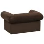 Dog sofa with brown plush drawer 75x50x38 cm by vidaXL, Beds for dogs - Ref: Foro24-171077, Price: 110,38 €, Discount: %