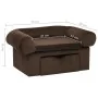 Dog sofa with brown plush drawer 75x50x38 cm by vidaXL, Beds for dogs - Ref: Foro24-171077, Price: 110,38 €, Discount: %