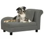Sofá para perros con almohada gris oscuro felpa 83x44x44 cm de vidaXL, Camas para perros - Ref: Foro24-171103, Precio: 129,45...