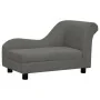 Dog sofa with plush dark gray pillow 83x44x44 cm by vidaXL, Beds for dogs - Ref: Foro24-171103, Price: 129,45 €, Discount: %