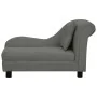 Dog sofa with plush dark gray pillow 83x44x44 cm by vidaXL, Beds for dogs - Ref: Foro24-171103, Price: 129,45 €, Discount: %