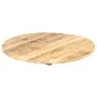 Runde Tischplatte aus massivem Mangoholz 15-16 mm 50 cm von vidaXL, Tischplatten - Ref: Foro24-286000, Preis: 43,63 €, Rabatt: %