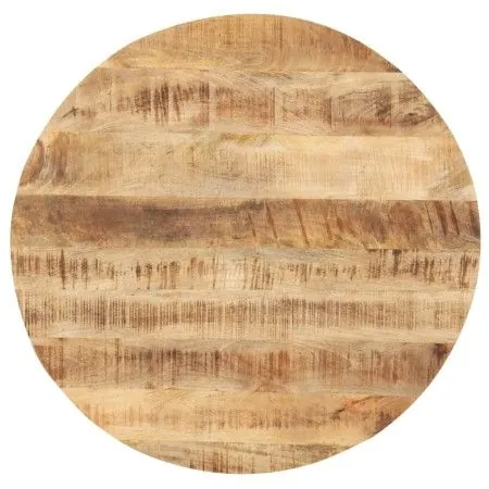 Runde Tischplatte aus massivem Mangoholz 25-27 mm 50 cm von vidaXL, Tischplatten - Ref: Foro24-286005, Preis: 52,14 €, Rabatt: %