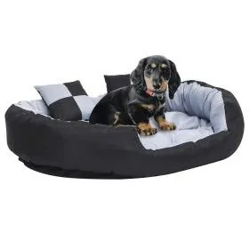 Hundekissen, beidseitig verwendbar und waschbar, grau und schwarz, 110x80x23 cm. von vidaXL, Betten für Hunde - Ref: Foro24-1...