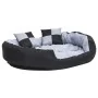 Cojín para perro reversible y lavable gris y negro 110x80x23 cm de vidaXL, Camas para perros - Ref: Foro24-171209, Precio: 56...