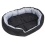 Cojín para perro reversible y lavable gris y negro 110x80x23 cm de vidaXL, Camas para perros - Ref: Foro24-171209, Precio: 56...