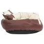 Reversible and washable brown and cream dog cushion 85x70x20cm by vidaXL, Beds for dogs - Ref: Foro24-171212, Price: 51,05 €,...