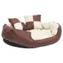 Reversible and washable brown and cream dog cushion 85x70x20cm by vidaXL, Beds for dogs - Ref: Foro24-171212, Price: 51,05 €,...