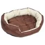 Reversible and washable brown and cream dog cushion 85x70x20cm by vidaXL, Beds for dogs - Ref: Foro24-171212, Price: 51,05 €,...