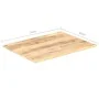 Solid mango wood table surface 15-16 mm thick 70x60 cm by vidaXL, Table tops - Ref: Foro24-286010, Price: 62,91 €, Discount: %