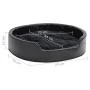 Cama para perros felpa y cuero sintético negra 79x70x19 cm de vidaXL, Camas para perros - Ref: Foro24-171262, Precio: 53,86 €...