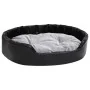 Cama para perros felpa y cuero sintético negro gris 90x79x20 cm de vidaXL, Camas para perros - Ref: Foro24-171255, Precio: 69...