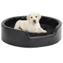 Cama para perros felpa y cuero sintético negra 69x59x19 cm de vidaXL, Camas para perros - Ref: Foro24-171261, Precio: 53,39 €...