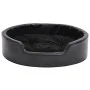 Cama para perros felpa y cuero sintético negra 69x59x19 cm de vidaXL, Camas para perros - Ref: Foro24-171261, Precio: 53,39 €...