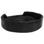 Black plush and synthetic leather dog bed 90x79x20 cm by vidaXL, Beds for dogs - Ref: Foro24-171263, Price: 78,67 €, Discount: %