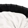 Black beige plush and synthetic leather dog bed 99x89x21 cm by vidaXL, Beds for dogs - Ref: Foro24-171272, Price: 79,40 €, Di...