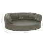 Ergonomische Hundebettmatratze in grauer Leinenoptik, 60 x 42 cm von vidaXL, Betten für Hunde - Ref: Foro24-171289, Preis: 44...