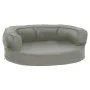 Colchón para cama de perro ergonómico aspecto lino gris 60x42cm de vidaXL, Camas para perros - Ref: Foro24-171295, Precio: 44...