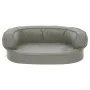 Colchón para cama de perro ergonómico aspecto lino gris 60x42cm de vidaXL, Camas para perros - Ref: Foro24-171295, Precio: 44...