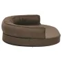 Colchón de cama de perro ergonómico aspecto lino marrón 75x53cm de vidaXL, Camas para perros - Ref: Foro24-171302, Precio: 73...