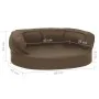 Colchón de cama de perro ergonómico aspecto lino marrón 60x42cm de vidaXL, Camas para perros - Ref: Foro24-171301, Precio: 44...