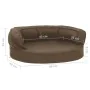 Ergonomische Hundebettmatratze in Leinenoptik braun 60x42cm von vidaXL, Betten für Hunde - Ref: Foro24-171301, Preis: 44,50 €...