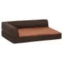 Brown linen look ergonomic dog bed mattress 60x42cm by vidaXL, Beds for dogs - Ref: Foro24-171340, Price: 45,25 €, Discount: %