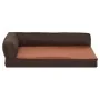 Brown linen look ergonomic dog bed mattress 60x42cm by vidaXL, Beds for dogs - Ref: Foro24-171340, Price: 45,25 €, Discount: %