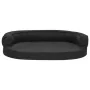 Ergonomisches Hundebett-Matratze in Leinenoptik schwarz 75x53cm von vidaXL, Betten für Hunde - Ref: Foro24-171308, Preis: 81,...