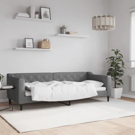 Dunkelgraues Stoffschlafsofa 80x200 cm von vidaXL, Betten und Lattenroste - Ref: Foro24-354157, Preis: 182,37 €, Rabatt: %