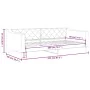 Dark gray fabric sofa bed 80x200 cm by vidaXL, Beds and slatted bases - Ref: Foro24-354157, Price: 182,37 €, Discount: %