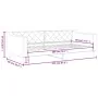 Dunkelgraues Stoffschlafsofa 80x200 cm von vidaXL, Betten und Lattenroste - Ref: Foro24-354157, Preis: 182,37 €, Rabatt: %