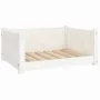 Bett für Hunde aus massiver Kiefer in Weiß 65,5x50,5x28 cm von vidaXL, Betten für Hunde - Ref: Foro24-821448, Preis: 64,47 €,...